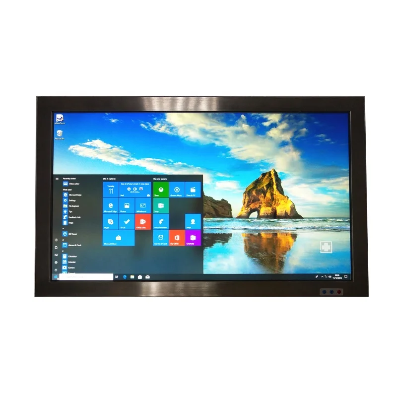 

24 Inch Full IP65 Waterproof Stainless AIO PC Windows 10 Touch Panel PC For Dairy Factory