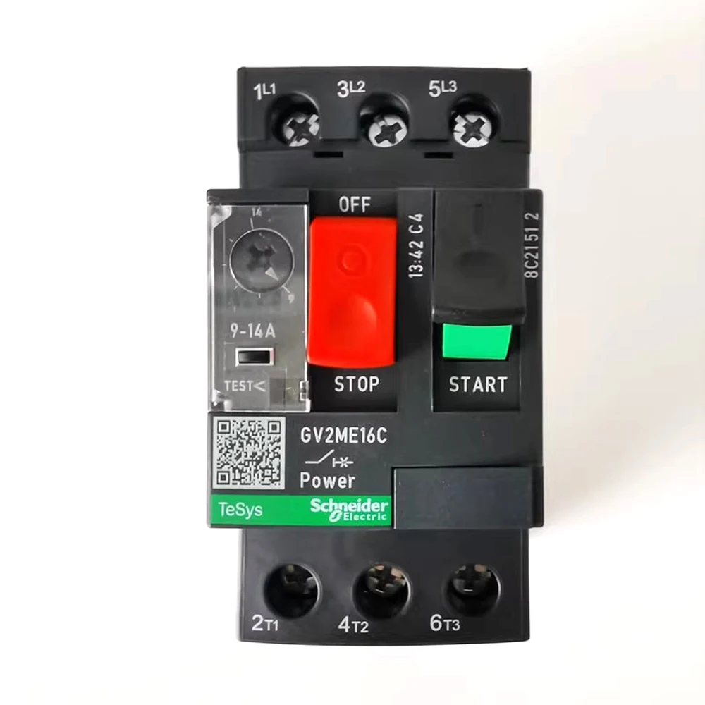 

New Original Schneider GV2-ME16C Motor Protection Circuit Breaker GV2ME16C 9-14A Push Button 3P Thermal Magnetic Type