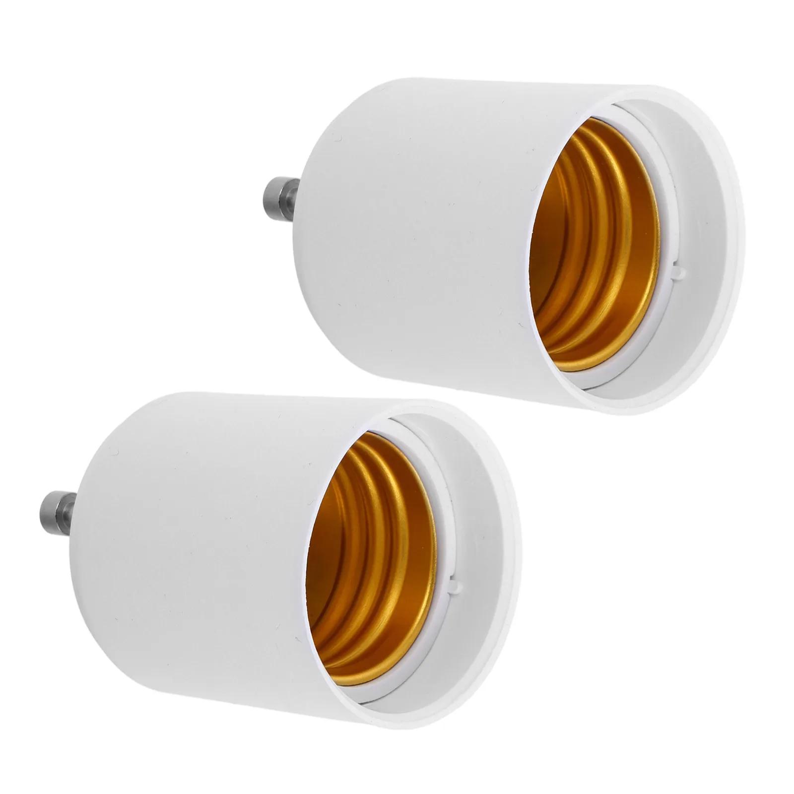

2Pcs GU24 to E27 Socket Adapter Bulb Light Fixture Converter Screw Lamp Base Replacement White Indoor Bulb Adapter