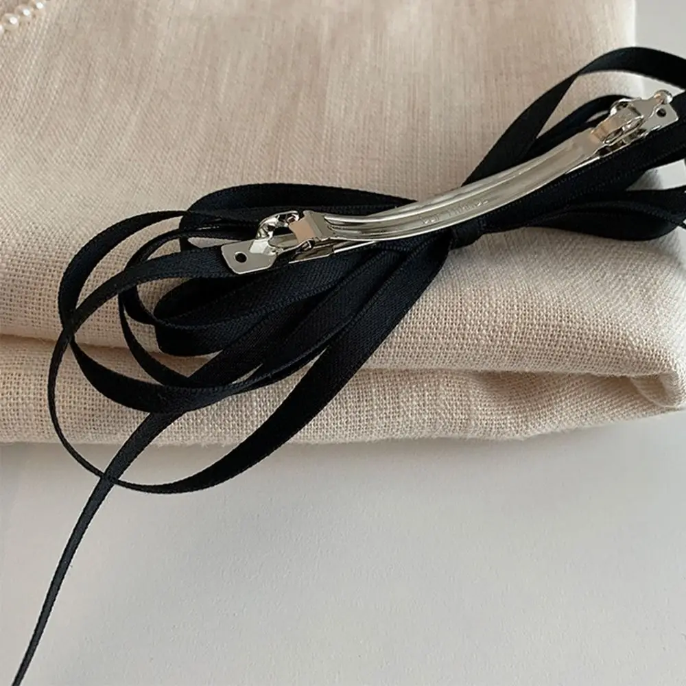 

Cloth Hair Clip Ribbon Bowknot Hair Tie Girl Hair Rope Balletcore Bow Hairpin Female Hair Accessories Korean Style Headwear