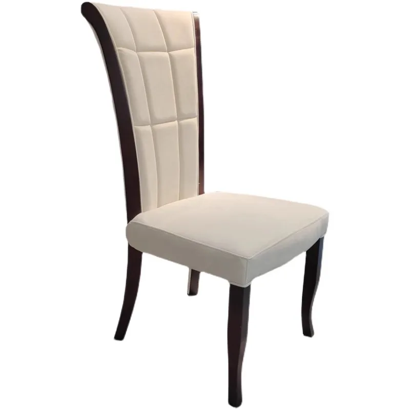 

Nordic solid wood dining chair modern simple fashion creative home restaurant hotel table and chair backrest light luxury full c