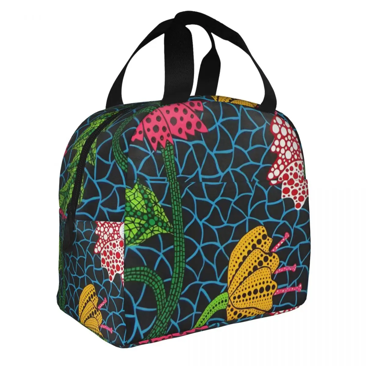 Yayoi Kusama Abstract Pumpkin Lunch Bag Men Women Cooler Warm Insulated Lunch Box for School
