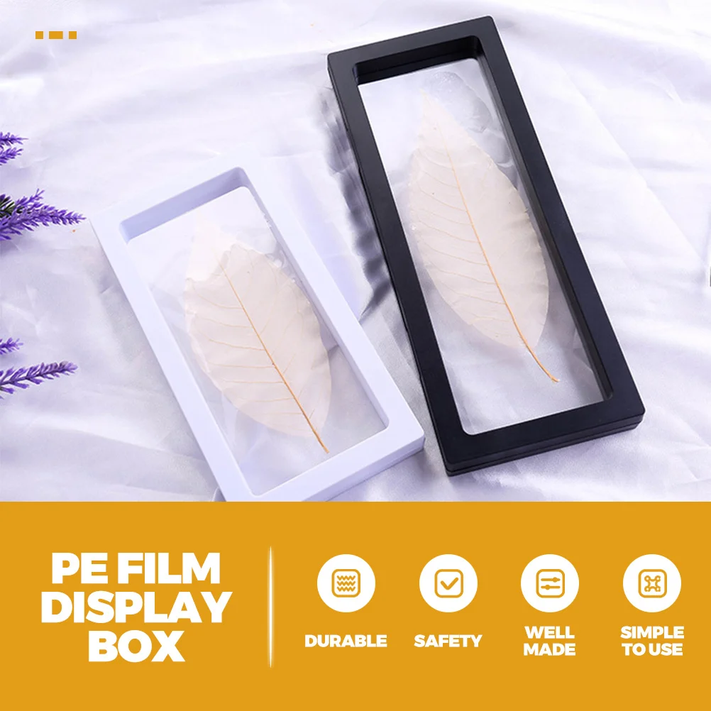 

4 set Jewelry Display Box Floating Stand For Medals Coins Stamps Gemstones Dustproof Scratch Resistant Tabletop Decoration