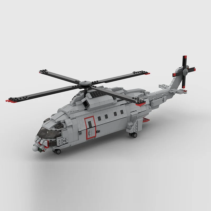 WZ-22 Transport Helicopter Model MOC Building Bricks War Equipment Modular Technology Gifts Holiday Assemble Children Toys Suit