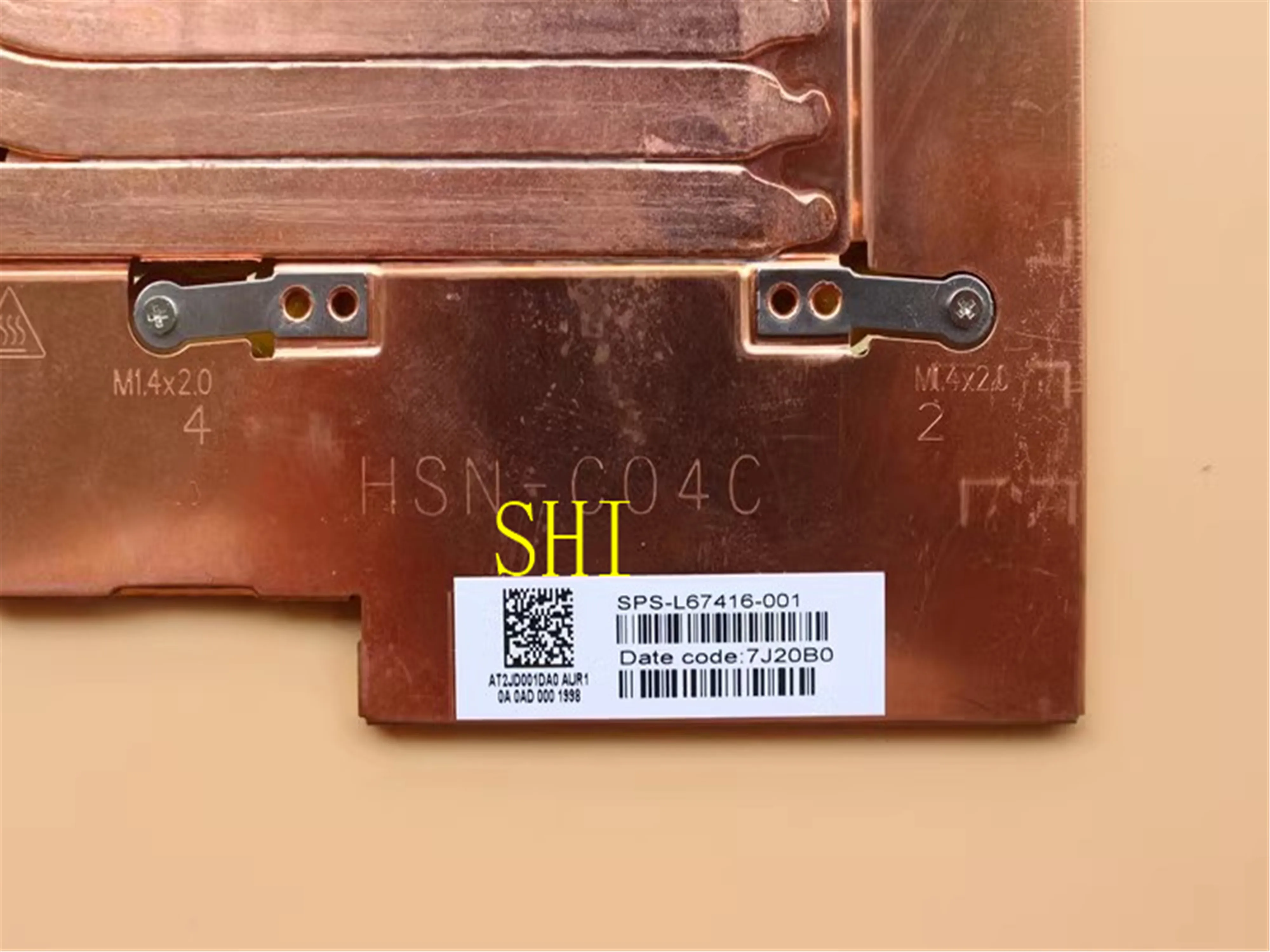 L67416-001 FOR HP Elite x2 G4 FAN HEATSINK HSN-C04C  Test OK Free shipping