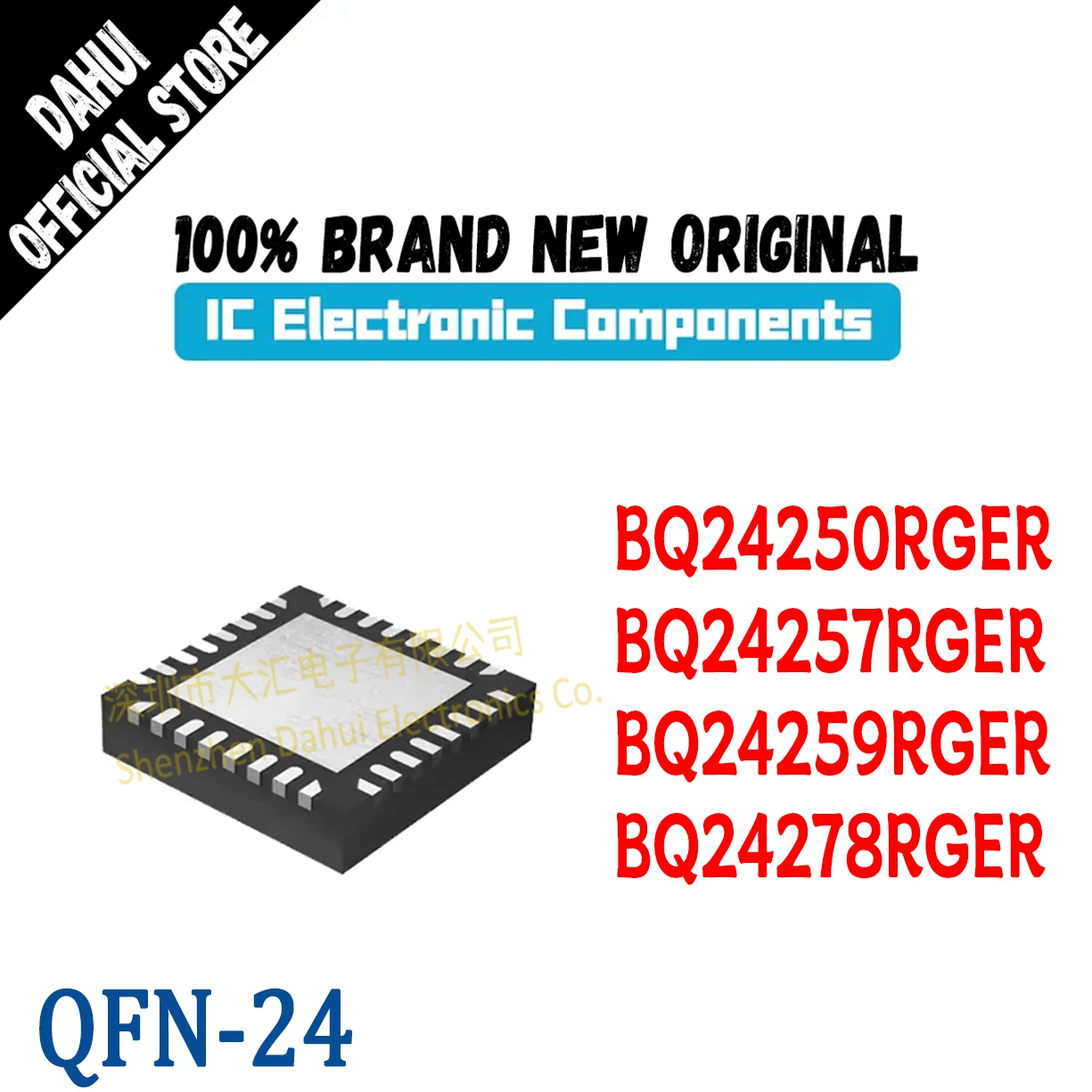 BQ24250RGER BQ24257 BQ24259 BQ24278 RGER IC Chip QFN-24 Battery Management IC Chip New Original