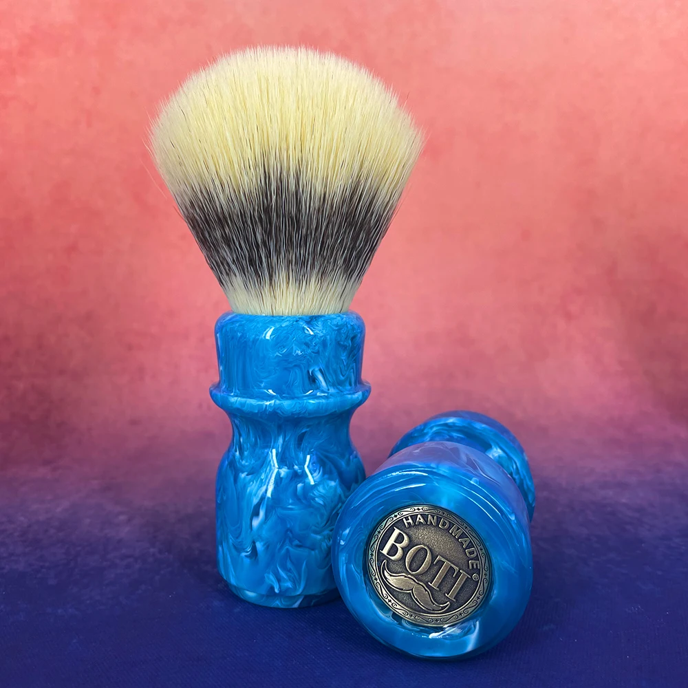 Premium New 2026 Chick down Fiber Shaving Brush Dense Soft Knot, Ergonomic Handle Wet Shaving Accessory