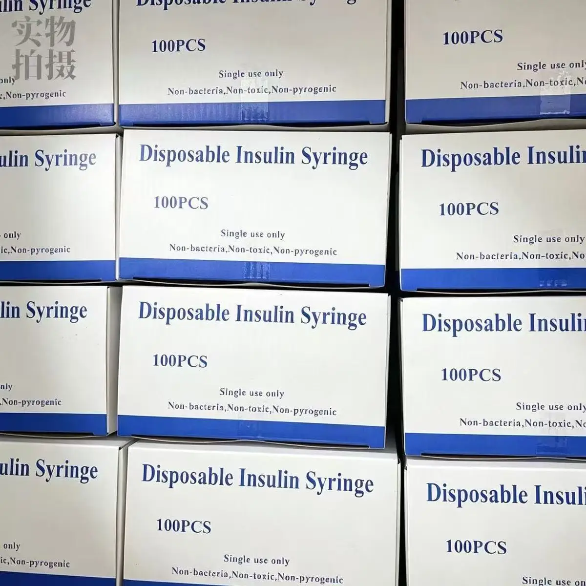 31G 8mm Needle 1cc Pink Piston Disposable Sterile Insulin Syringe 1mL Medical Grade Single Use Insulin Injection Syringe