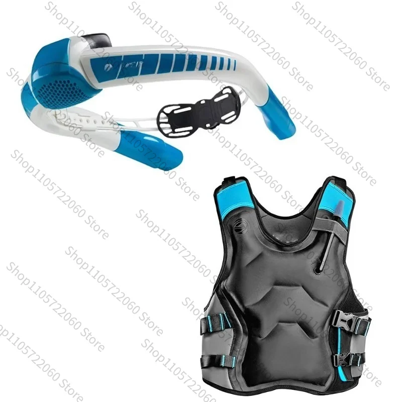 Suitable for POWERBREATHER breathing tube diving, snorkeling vest, silicone mouth, two-way pool, open water area