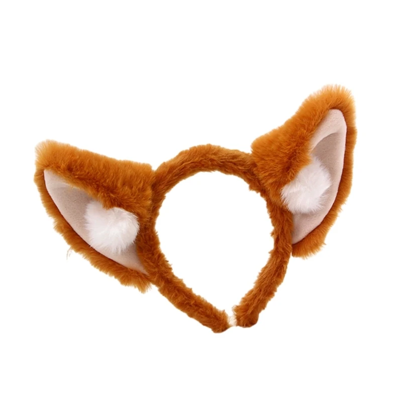 Anime Headband Cosplay Props Puppy Hair Hoop Furry Puppy Hair Styling for Con Headband Puppy Animal Carnivals