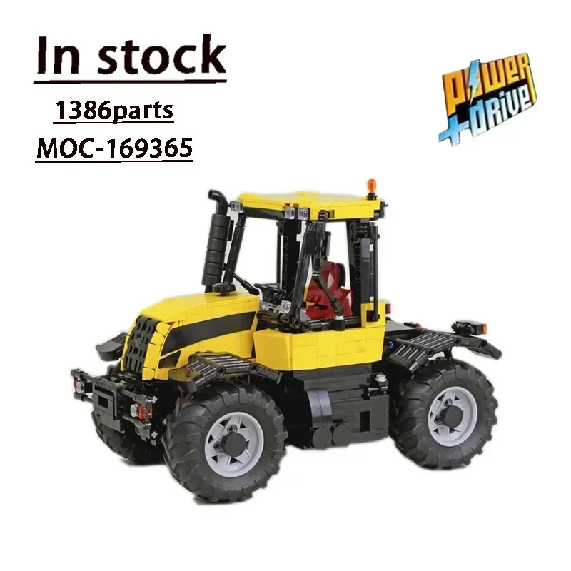 

MOC-169365JCB1:17 строительных блоков для сборки сельскохозяйственного трактора, модель MOC, креативные строительные блоки, игрушки для детей