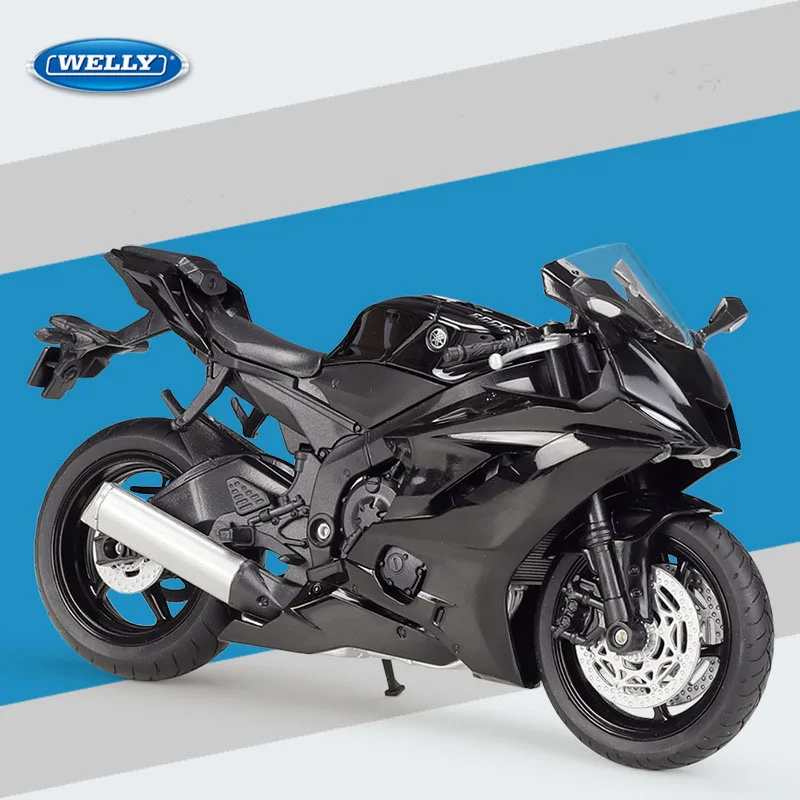 1:12 YZF-R6 Alloy Racing Motorcycle Model High Simulation Metal Street Motorbike Model Collection Children Toy Gift