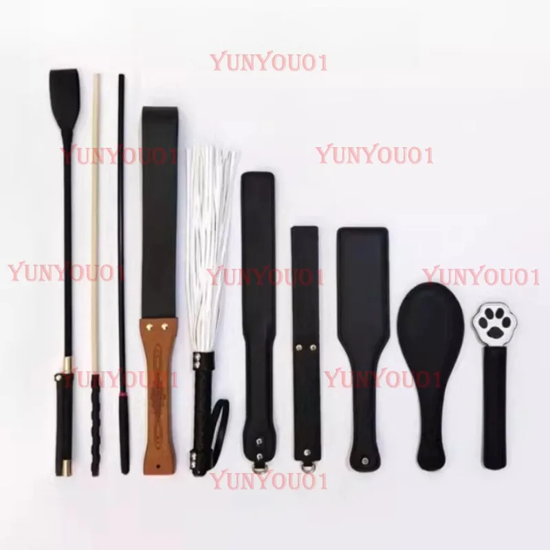 Small Circle Props Training Leather Pat Rattan Whip Ring Ruler Pat Board Long Leather Whip Loose Whip Horse  Storage Bag