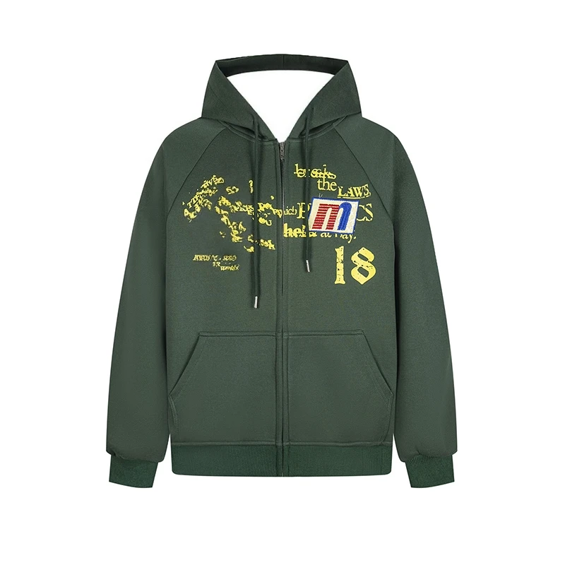 Y2K ريترو الدفء أزياء عارضة الرياضة اللياقة البدنية الملابس الصليب المطبوعة نمط هوديي الرجال والنساء هوديس فضفاضة #1