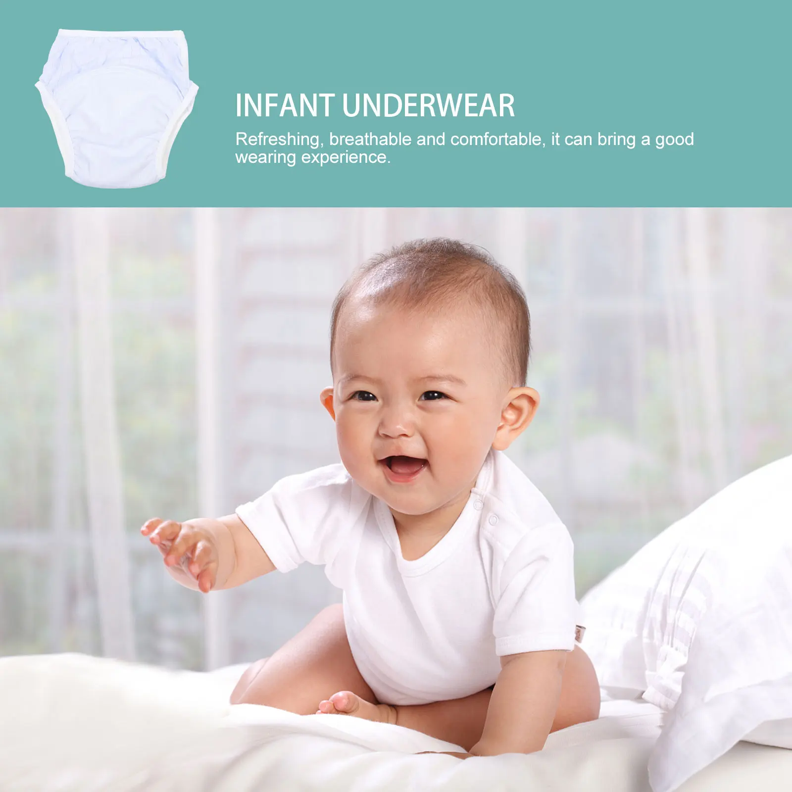 

Leak-proof Underwear Washable Diaper Pants Comfortable Baby Training Potty Infant Pants Anti-leak Night Time Newborn Nappies