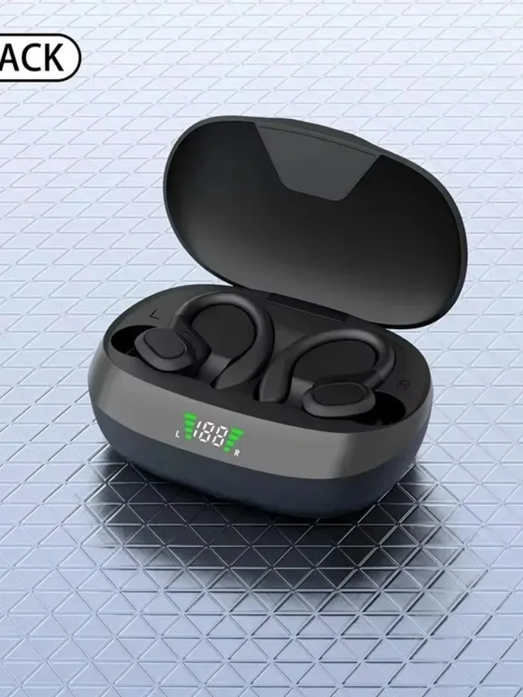 wq&wq Écouteurs sans fil d'origine Ture écouteurs sans fil crochet d'oreille sport HiFI stéréo casque étanche avec micro TWS casque 3