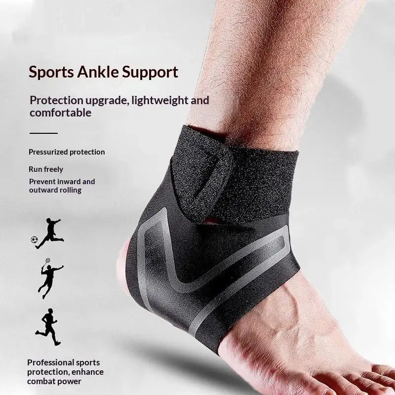 1Pcs Adjustable Compression Ankle Brace Non Slip Support Perfect For Running Basketball Recovery