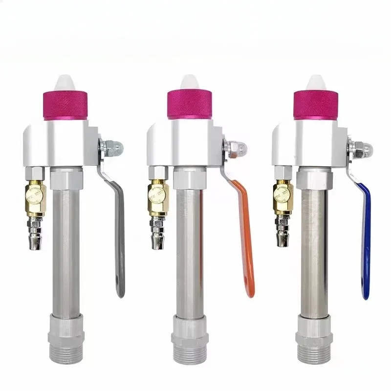 True Stone Paint Spray Gun Curved Pipe Synchronous Fireproof Coating Gypsum Powder Insulation Material Mortar Spray Gun