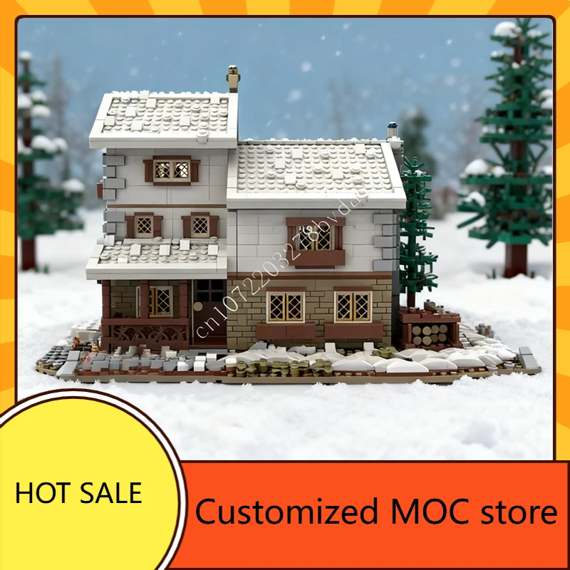 

3098 шт., семейный коттедж, головоломка MOC, креативный праздник, StreetView, архитектура, сборка на день рождения, игрушка, Рождественский подарок для детей в возрасте