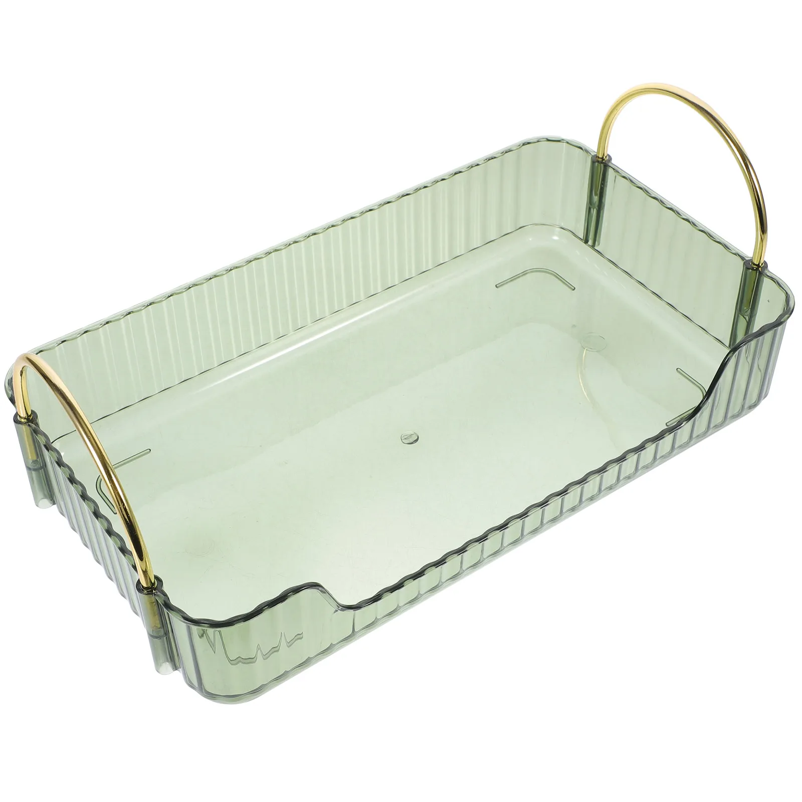 

Storage Tray Handle Countertop Organizer Vanity Toiletry Rack Bathroom Accessories Elegance Vibrancy Easy