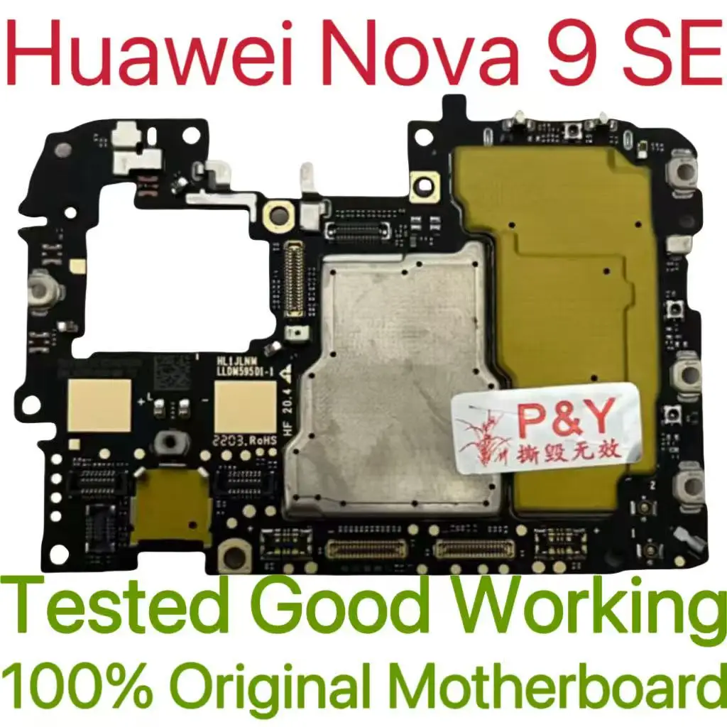 Unlocked Motherboard for Huawei Nova 9 SE Tested Circuit Plate Main Logic Board for Huawei Nova 9 SE