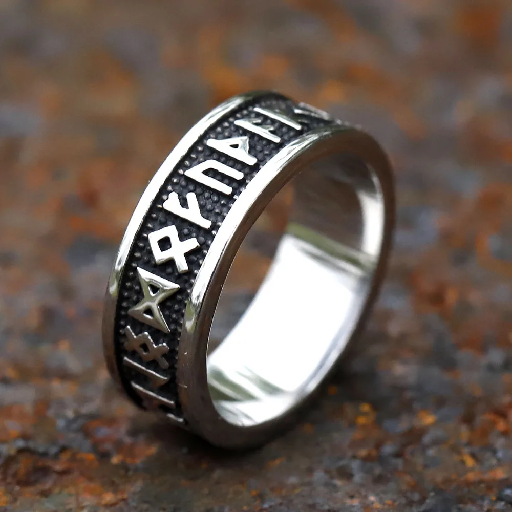 2023 NEW Men's 316L stainless steel rings Nordic VIKING Odin Yggdrasi Amulet fashion Jewelry Gifts free shipping