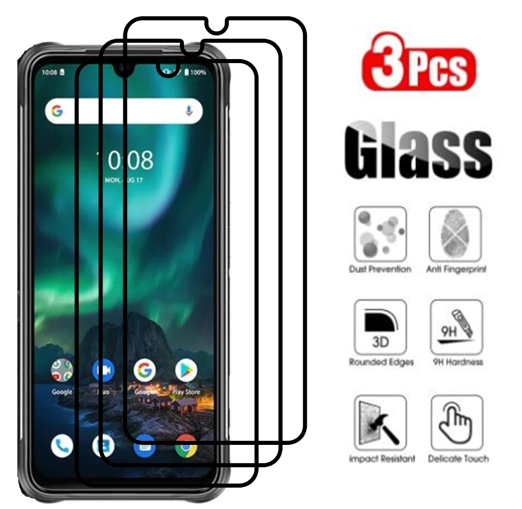 Full Cover Tempered Glass For UMIDIGI Bison 2021 Screen Protector On The For UMIDIGI Bison GT Protective Film