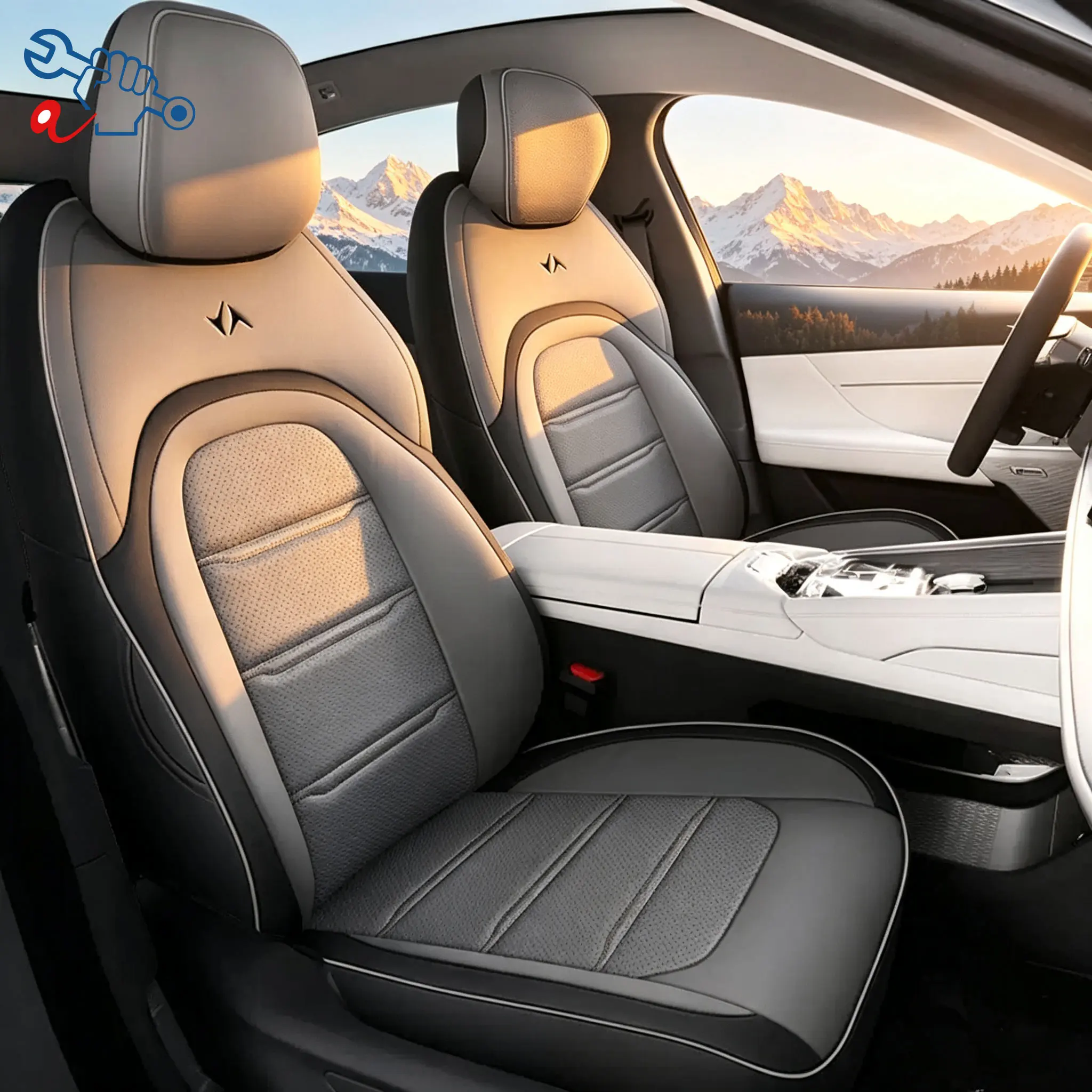 Left-Drive Car Seat Cover For Dongfeng eπ007 007 2024-2026 All Season Seat Cushion Custom Fit Full Surround Protective Covers