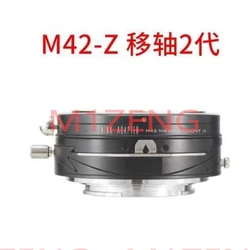 Tilt&Shift adapter ring for M42 42mm mount lens to nikon Z Mount Z6 Z7 Z6II Z7II Z6III z8 z9 z30 Z50 Z50II zf zfc camera
