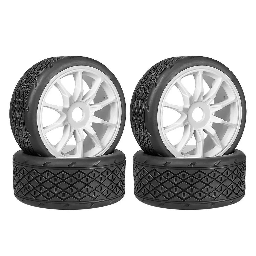 4pcs 53/107 42/100 Tire Tyre 17mm Wheel Hex for Arrma 1/7 Infraction Limitless Felony FSR Model GT RC Car Upgrade Parts