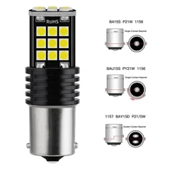 1pcs Py21w Ba15s P21w Led 1156 Bau15s Bulb 3030SMD Canbus 1157 Led Bay15d P21/5w Car Turn Signal Lamp Brake Backup Light