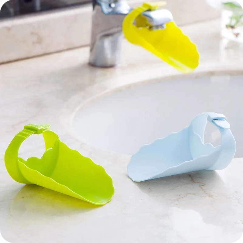 1/2PCS Bathroom Faucet Extender Adjustable Baby Hand Washer Children\'s Sink Faucet Extender Bathroom Pendant Child Splash Spout