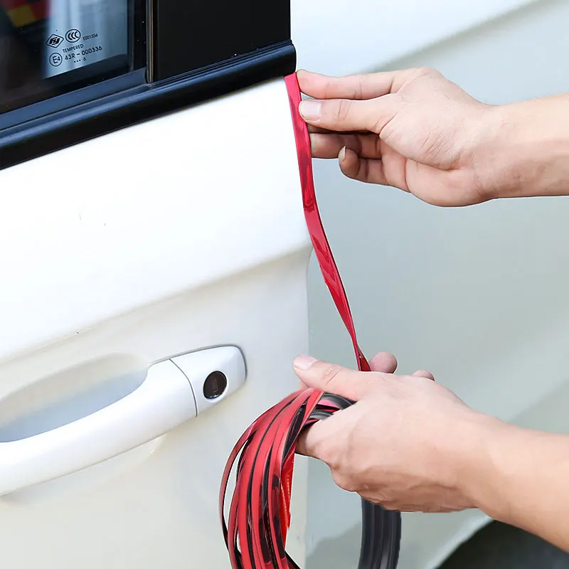 Chrom Autotür Kantenschutz Streifen Gummi Lärm Isolierung Dichtung Streifen Beschichtung Tür Klebestreifen Tür Schutz Streifen – Detail 7