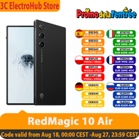 New Red Magic 10 Air global Edition smartphone, out inches up to Hz, the 8 gen3, redcore r3, 6000mah 80W charge