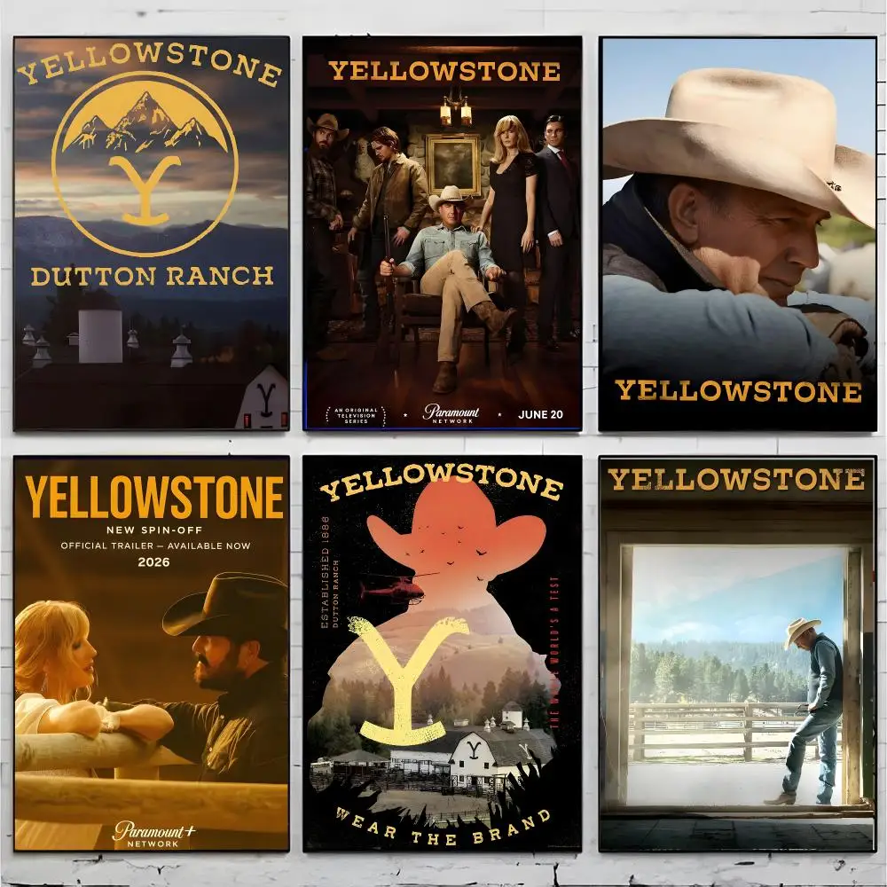 tv-series western Y-Yellowstone TV Poster Top-tier Indoor room Decor Art & Household Decoration Presents