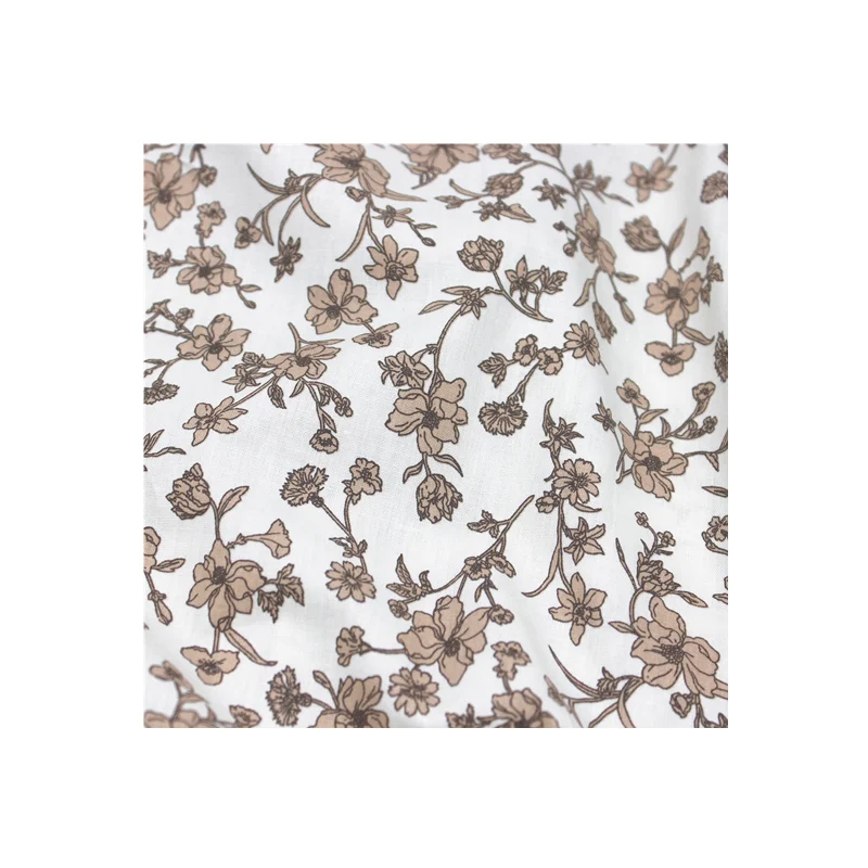145x50cm Fresh Air Cotton Floral Cloth Dress Shirt ing Fabric Pure Active Printed Plain