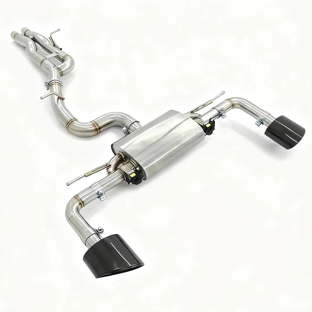 RS3 2.5T Stainless Steel 1.5mm Thick Mirror Polished Intelligent Valved Exhaust Pipe with Adjustable Sound