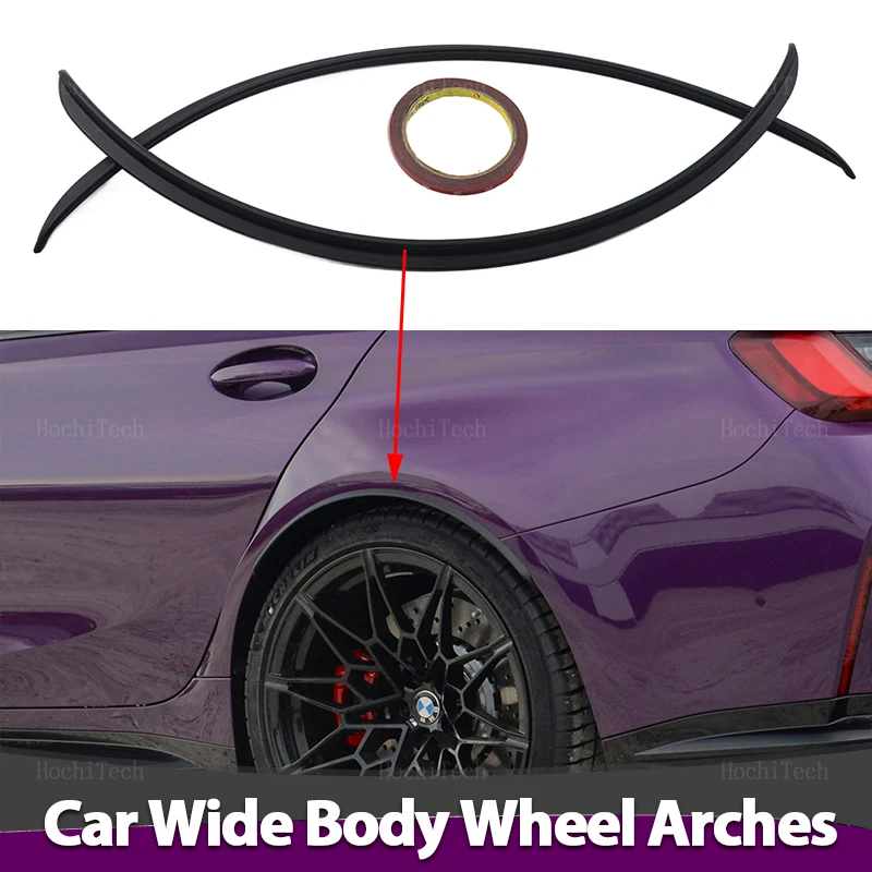 Image of 2er-Set Kotflügelverbreiterungen Radlaufschutz Schmutzfänger für BMW E60 E63 E81 E82 E87 E92 E93 F30 F34 F35 G20 G30 G38 G14 G15