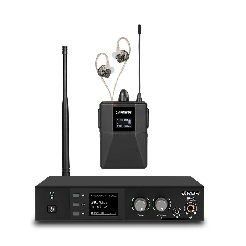 

Professional tr60 stereo wireless in ear monitor system for stage