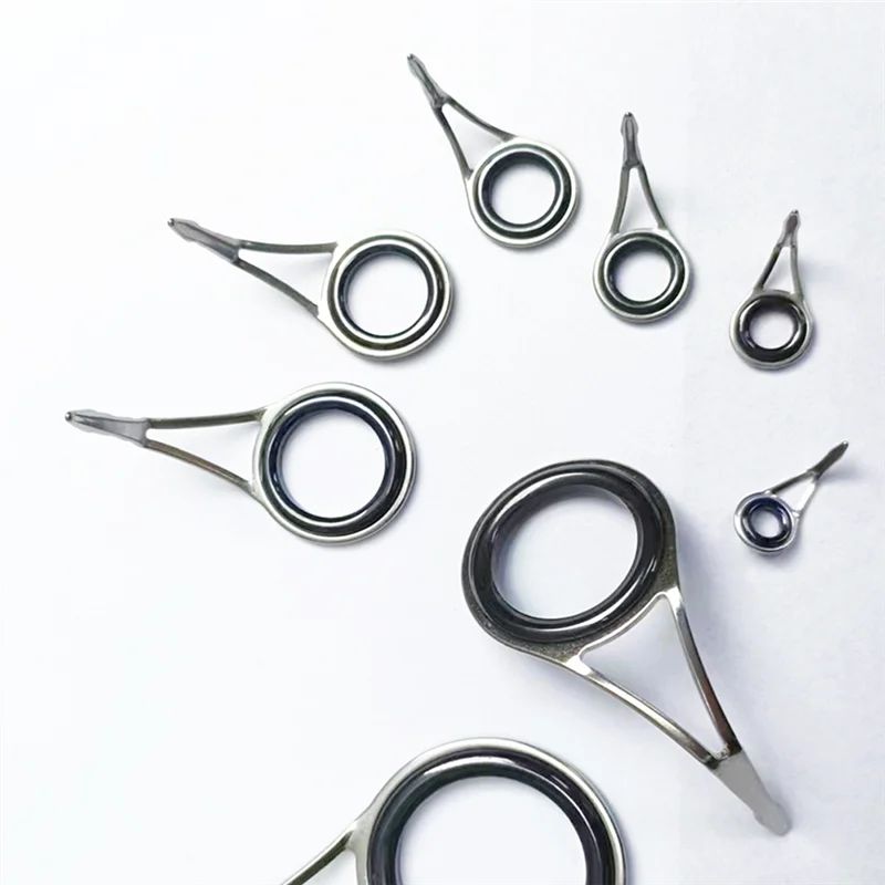 

A89E-на открытом воздухе для рыбалки, комплект для ремонта удочки, 8 шт., направляющая для удочки, набор верхних колец, несколько размеров