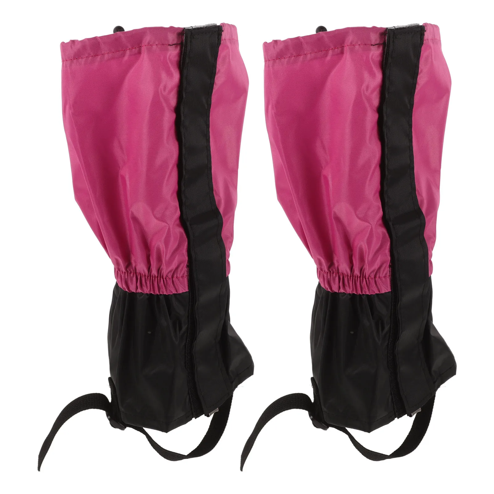 1 زوج مقاوم للماء المشي لمسافات طويلة الجراميق قابل للتعديل المطاط حزام القدم تسلق الأحذية الثلوج الطين حماية أنيق مريح دائم الساق