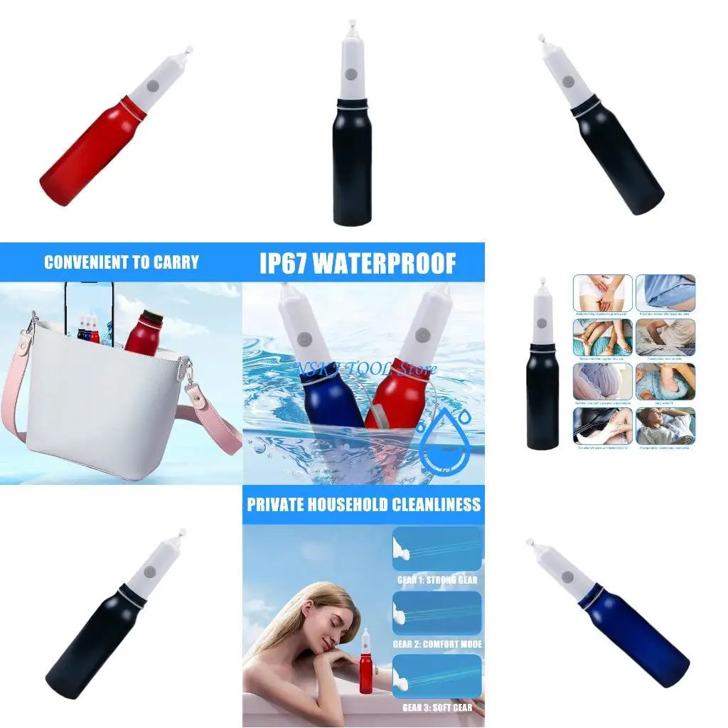 

L8RC Electric Feminine Cleansing Device Small Design Waterproof Handheld Easy carry Bidet Simple to Operate for Women