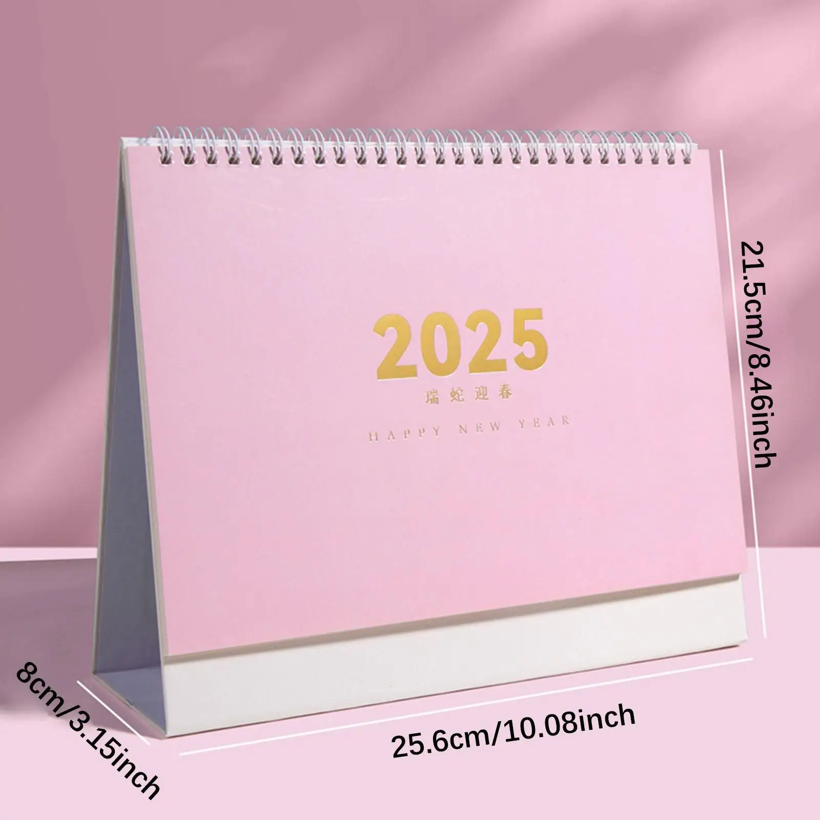 Calendário de mesa de 2025 anos 10x3,1x8,4 polegadas para presente de professores versátil