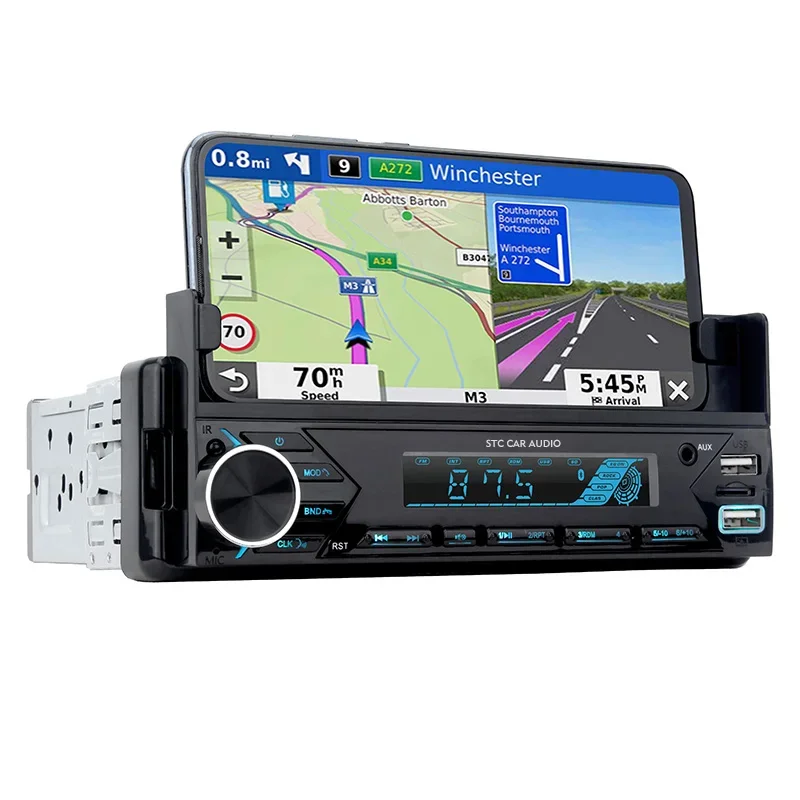 Digital FM Multimedia Player Car Radio Stereo Player with Mobile Phone Holder
