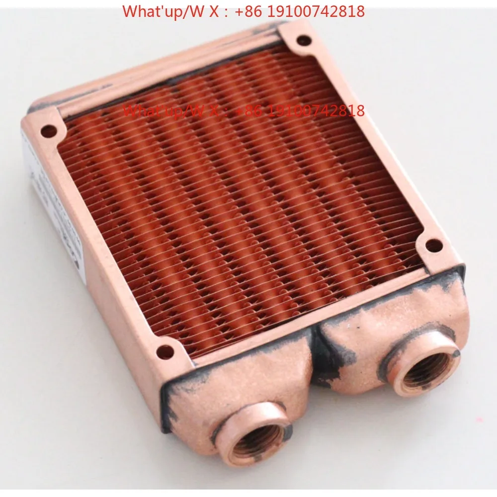 80 120 160 series G1\ 4 2-point thread, all copper, water-cooled row, heat exchanger