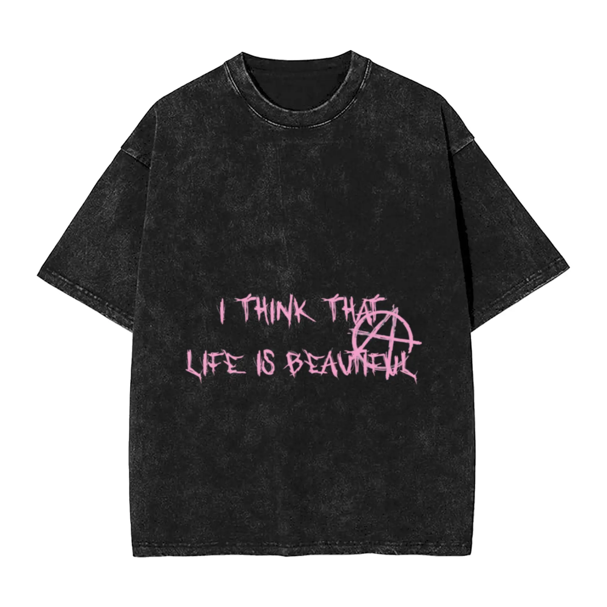 I Think That Life Is Beautiful  Unique Stylish A Vintage Oversized Cotton Unisex T-Shirts