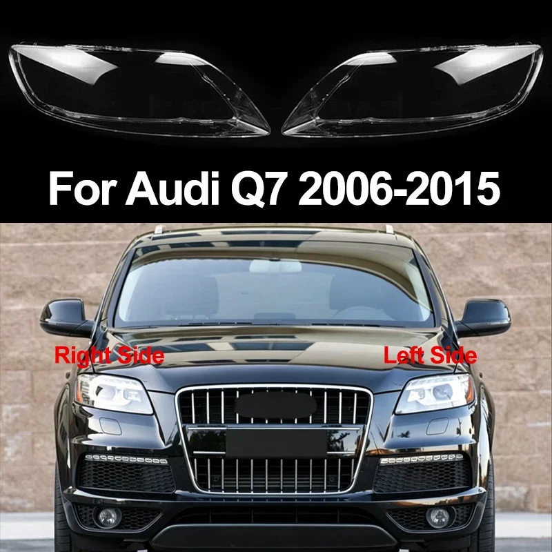 Front Headlight Lens Cover For Audi Q7 2006-2015 Clear Car Headlamp Cover Transparent Lampshade Lamp Hood Shell 2007 2008 2009