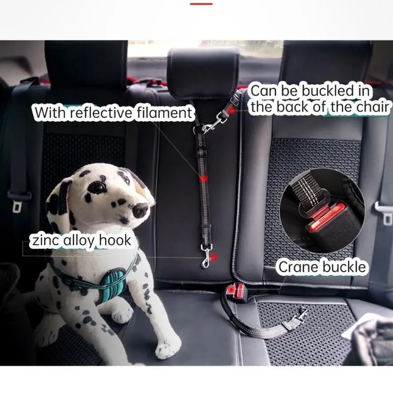 

31BC Upgraded Pet Car Belt Convenient Strap Keep Your Pet Safe Comfortable
