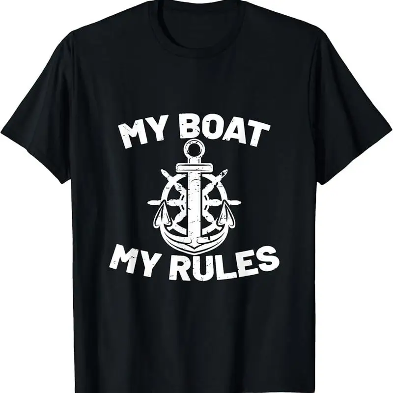 My Boat My Rules - Funny Captain Cruise Gift T-Shirt