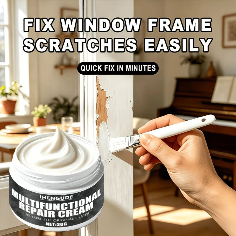 White Wood Repair Paste, Furniture Scratch Filler, Wood Surface Restorer